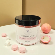 Load image into Gallery viewer, Marshmallow & Pink Lychee Whipped Soap