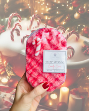 Load image into Gallery viewer, Candy Cane Soap Sponge