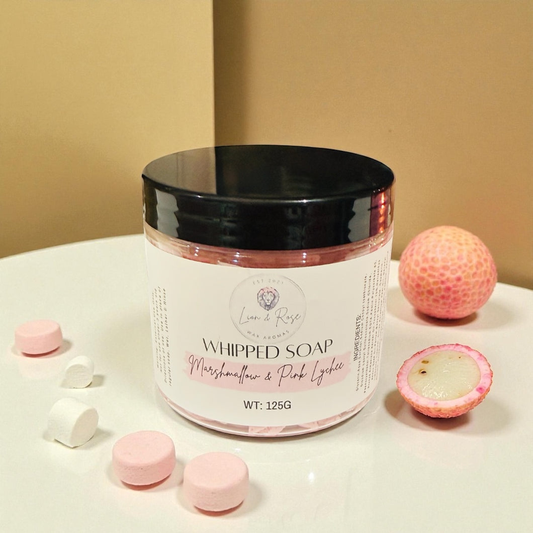 Marshmallow & Pink Lychee Whipped Soap