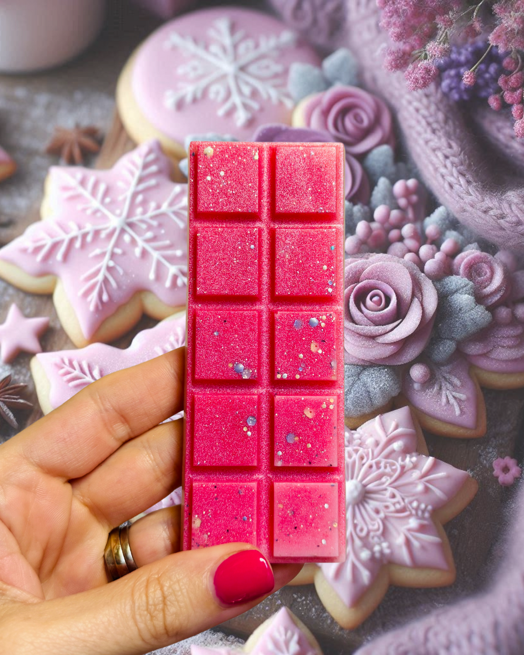Snowflake Cookie & Frozen Blooms Snapbar