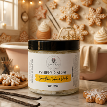 Load image into Gallery viewer, Snowflake Cookie &amp; Vanilla Whipped Soap
