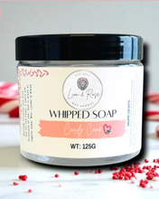 Load image into Gallery viewer, Candy Cane Whipped Soap
