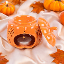 Load image into Gallery viewer, Orange Autumn Leaves Pumpkin Burner
